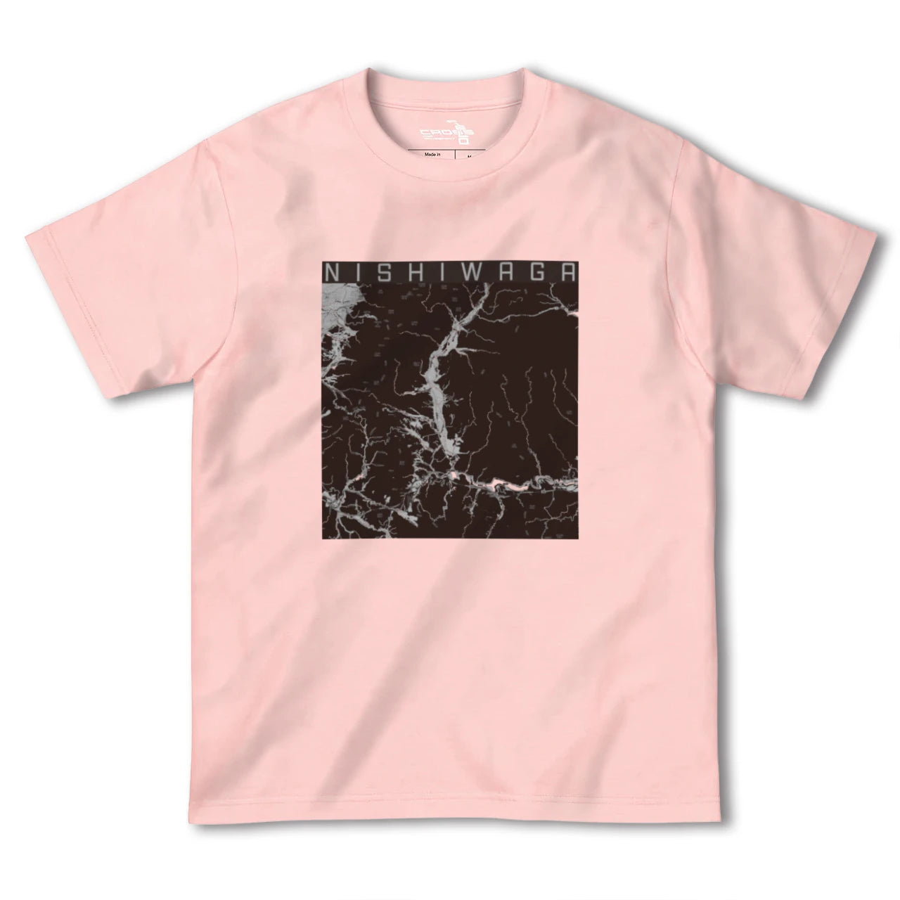 【西和賀(岩手県)】地図柄ヘビーウェイトTシャツ