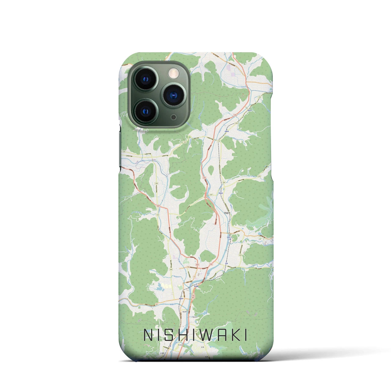【西脇(兵庫県)】地図柄iPhoneケース(バックカバータイプ)