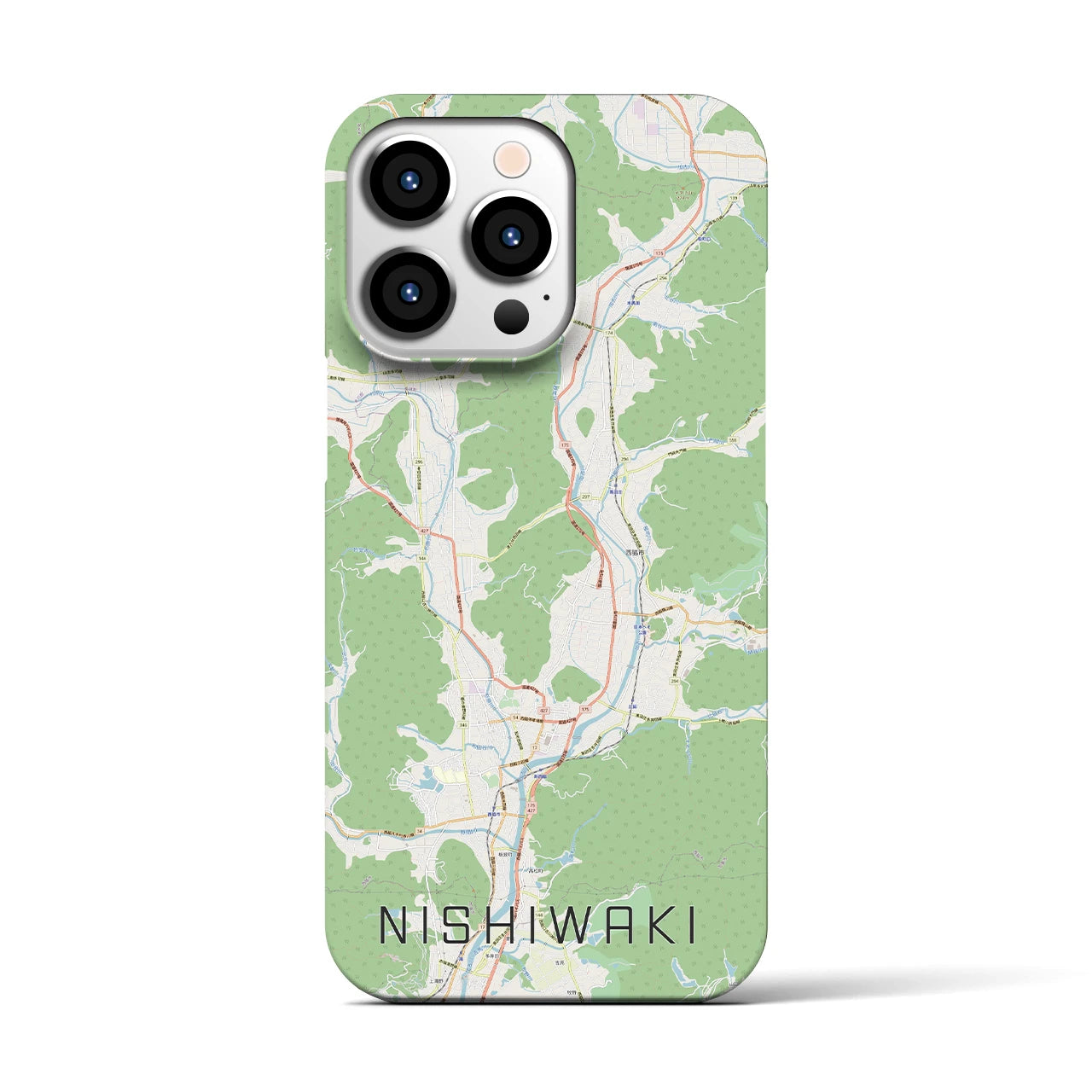 【西脇(兵庫県)】地図柄iPhoneケース(バックカバータイプ)