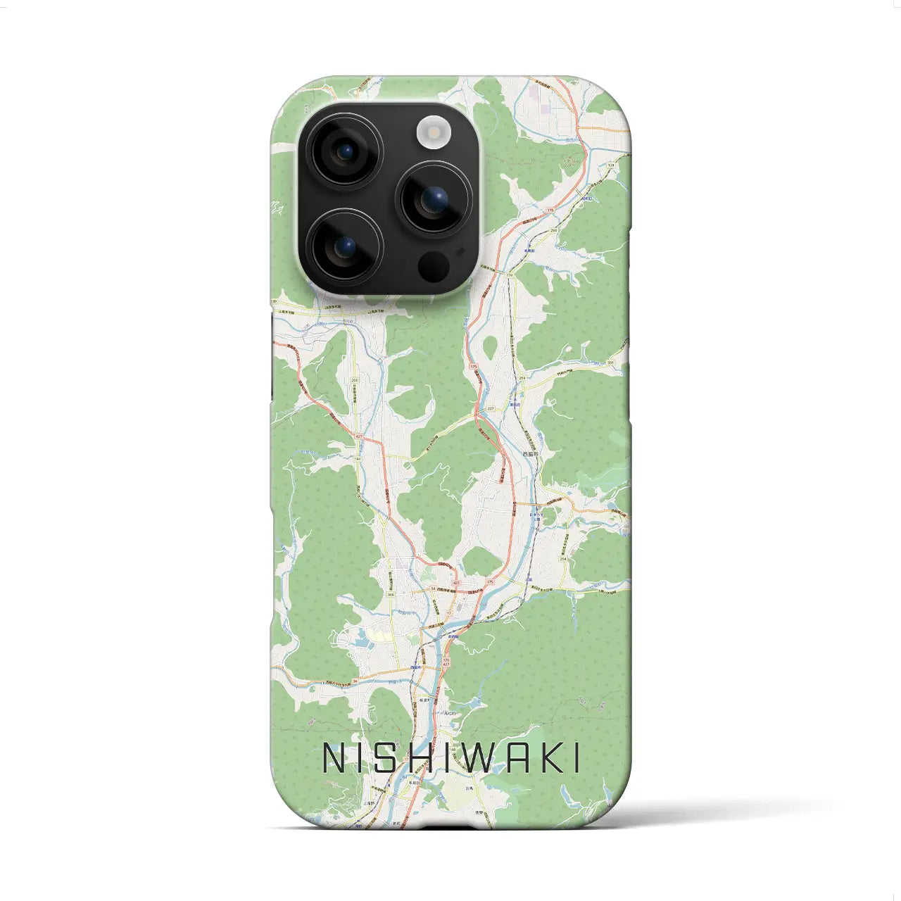 【西脇(兵庫県)】地図柄iPhoneケース(バックカバータイプ)