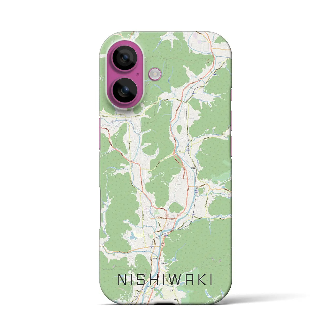 【西脇(兵庫県)】地図柄iPhoneケース(バックカバータイプ)