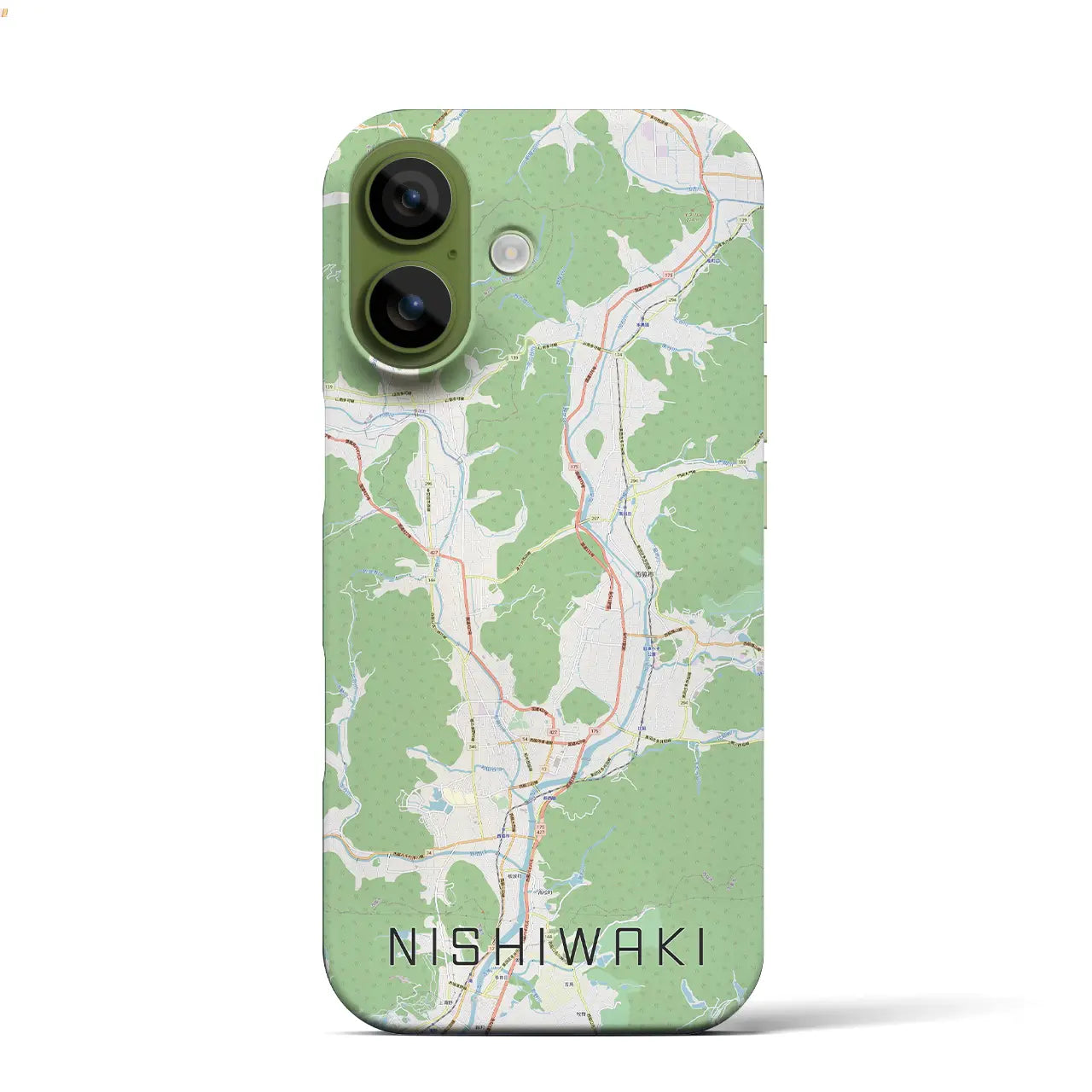 【西脇(兵庫県)】地図柄iPhoneケース(バックカバータイプ)