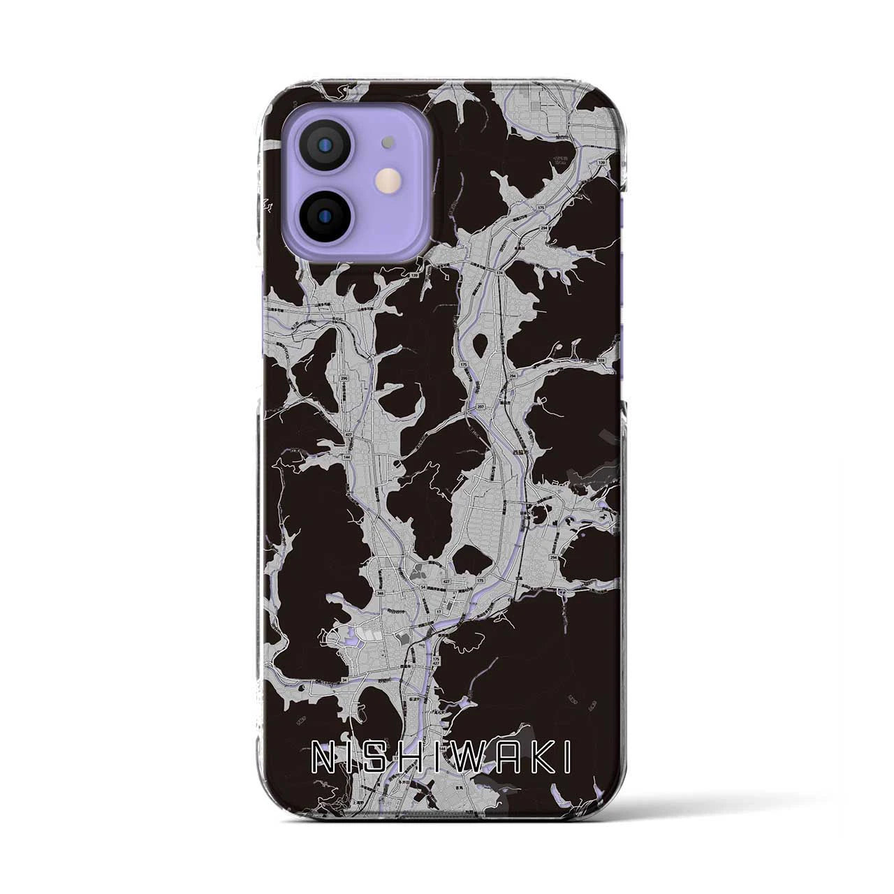 【西脇(兵庫県)】地図柄iPhoneケース(クリアタイプ)