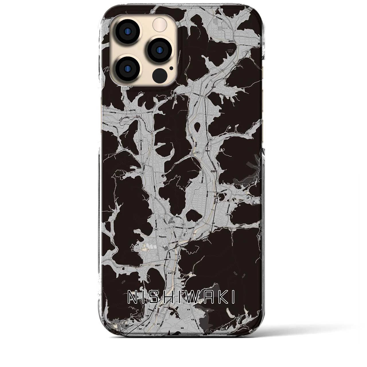 【西脇(兵庫県)】地図柄iPhoneケース(クリアタイプ)