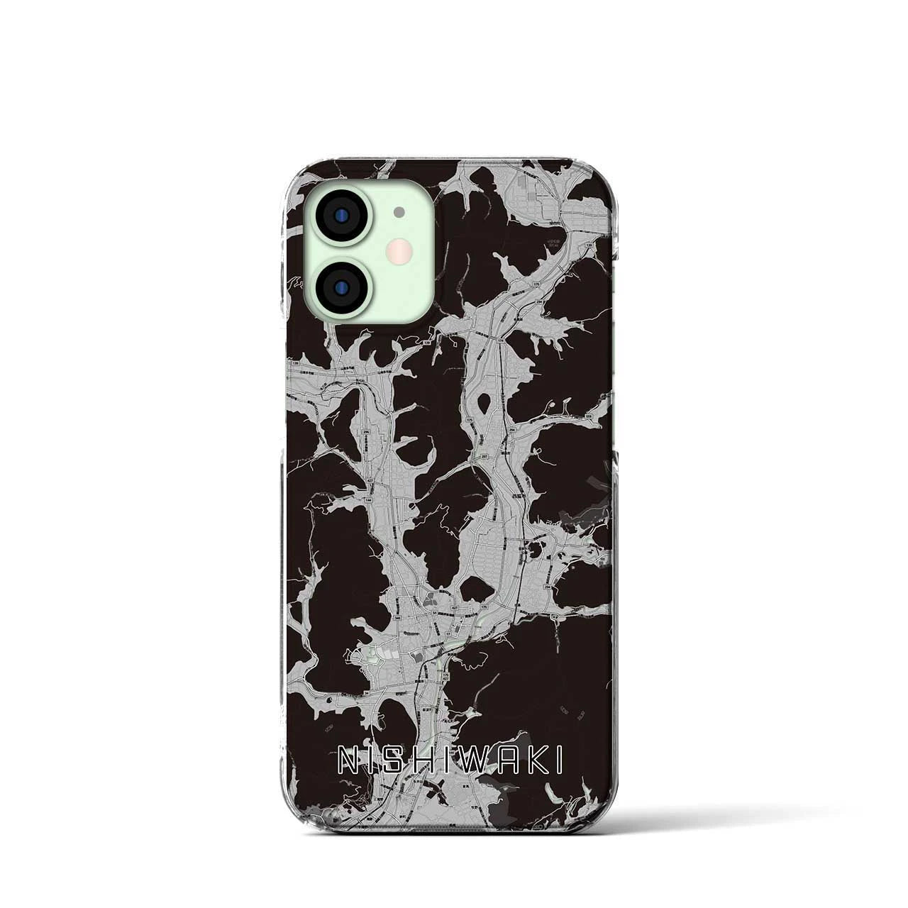 【西脇(兵庫県)】地図柄iPhoneケース(クリアタイプ)