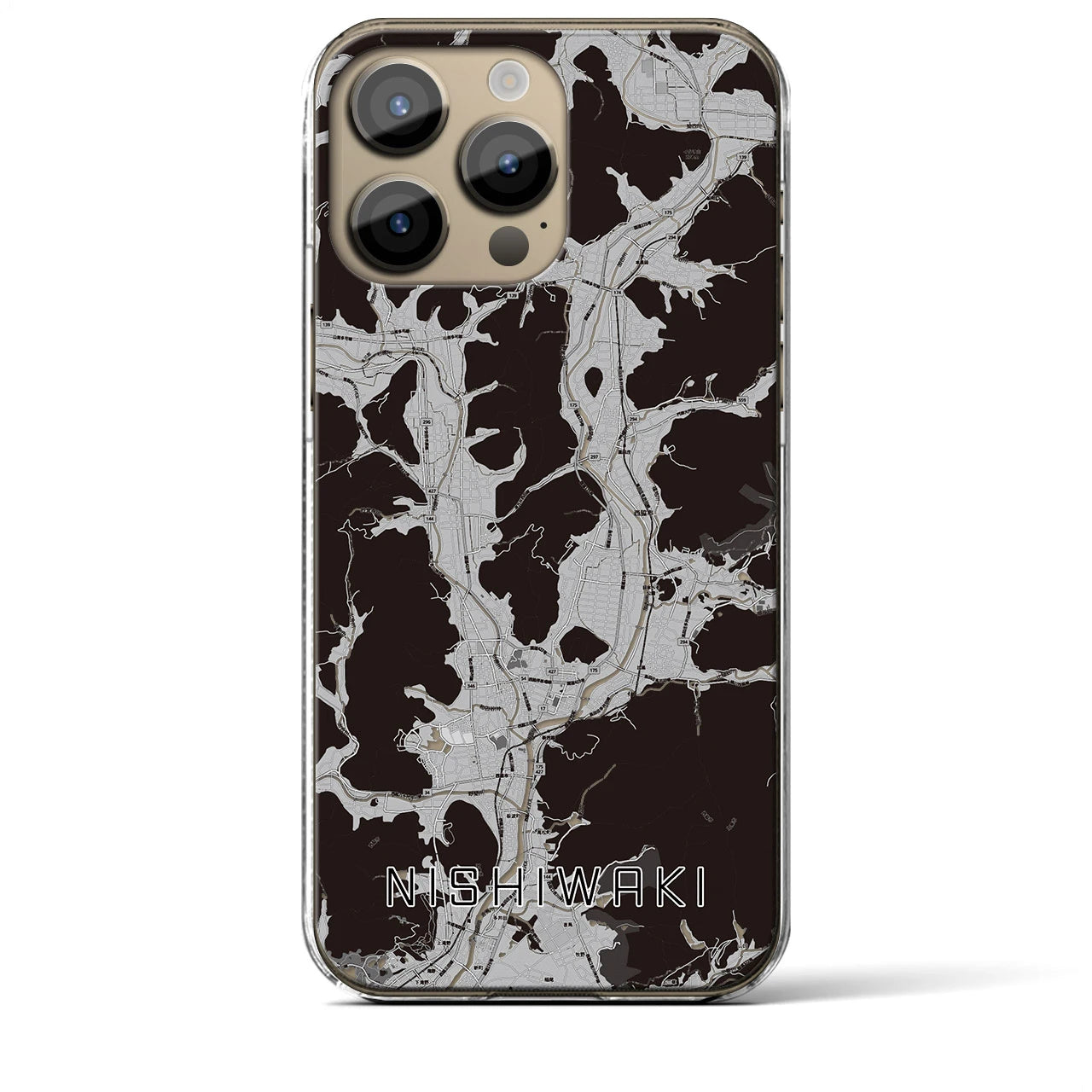 【西脇(兵庫県)】地図柄iPhoneケース(クリアタイプ)