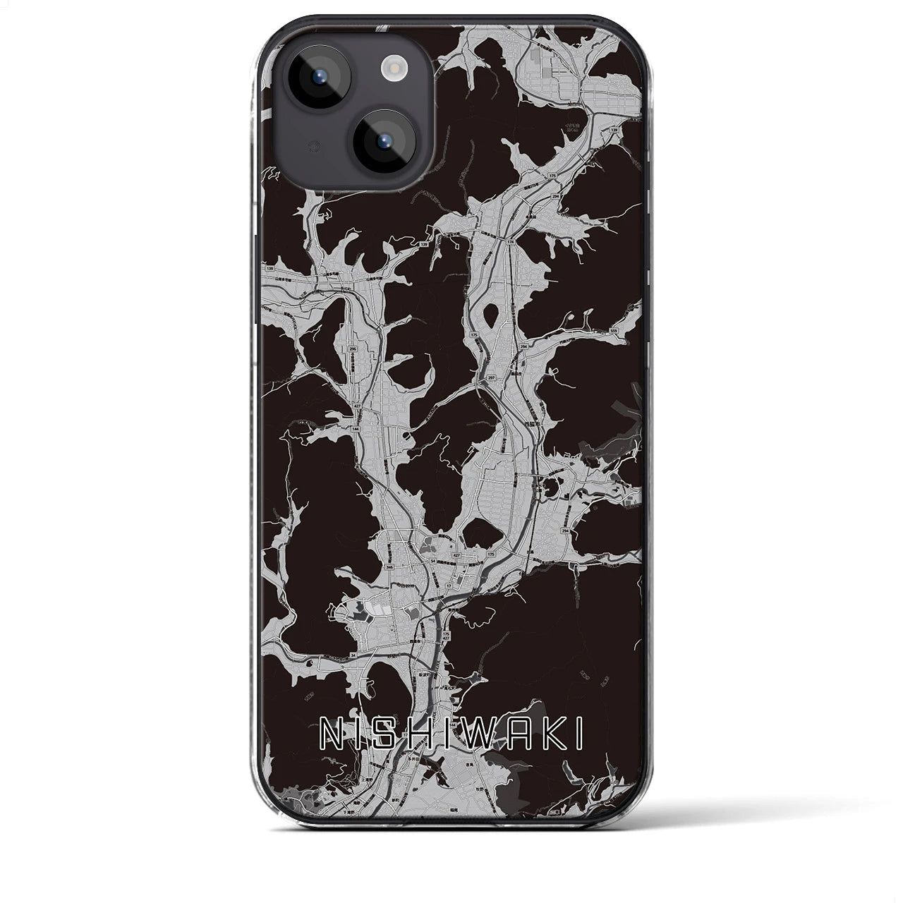 【西脇(兵庫県)】地図柄iPhoneケース(クリアタイプ)