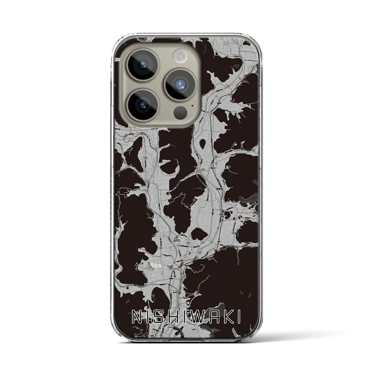 【西脇(兵庫県)】地図柄iPhoneケース(クリアタイプ)