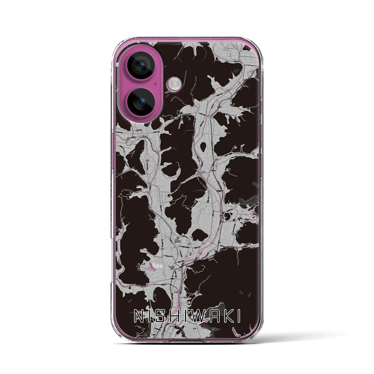 【西脇(兵庫県)】地図柄iPhoneケース(クリアタイプ)