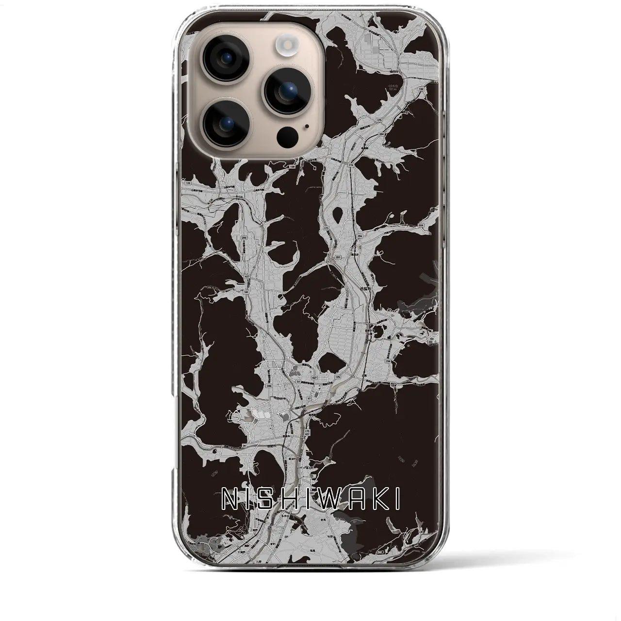 【西脇(兵庫県)】地図柄iPhoneケース(クリアタイプ)