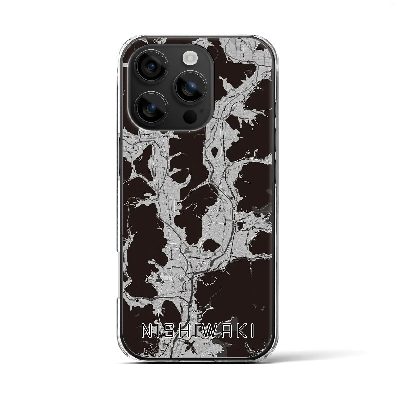 【西脇(兵庫県)】地図柄iPhoneケース(クリアタイプ)