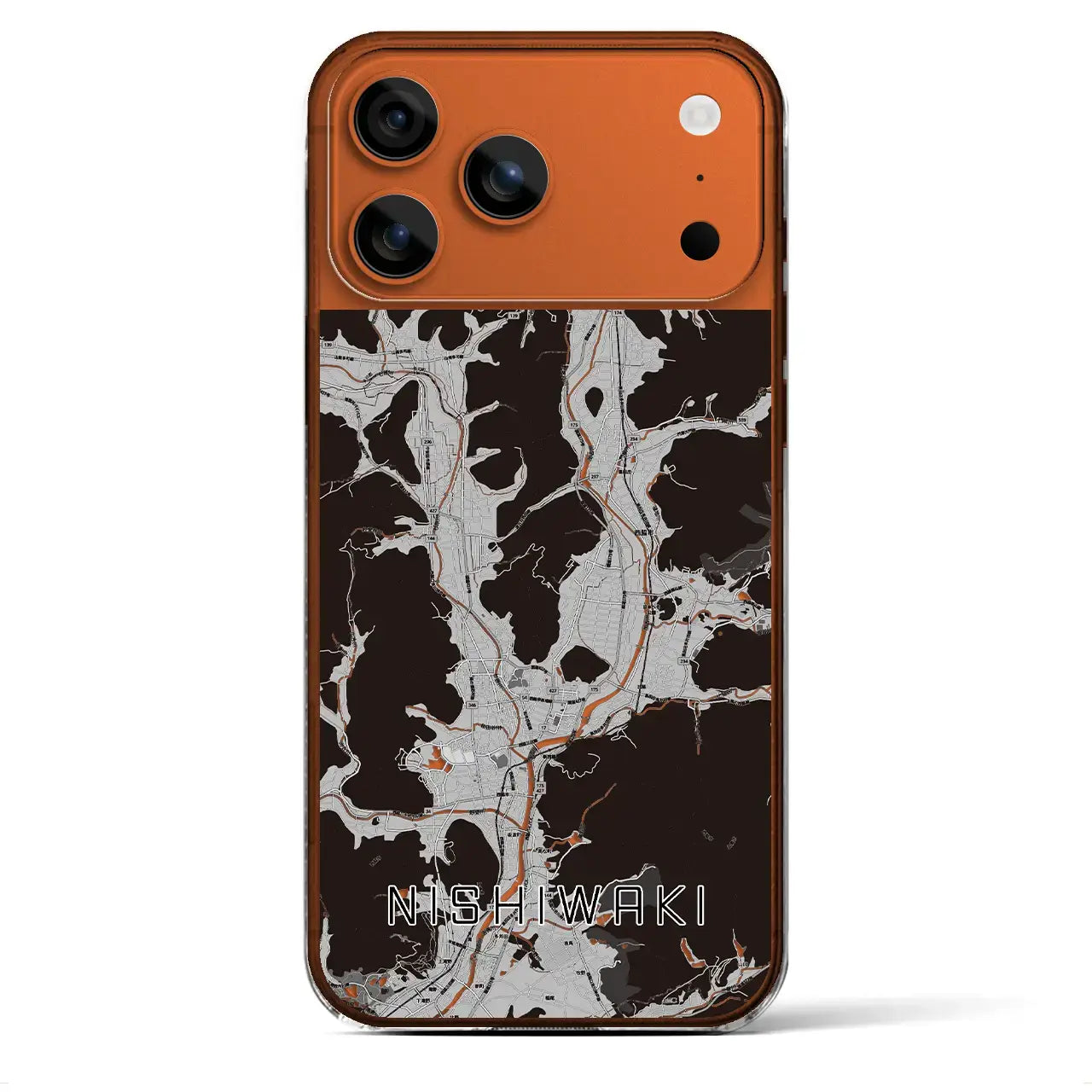 【西脇(兵庫県)】地図柄iPhoneケース(クリアタイプ)