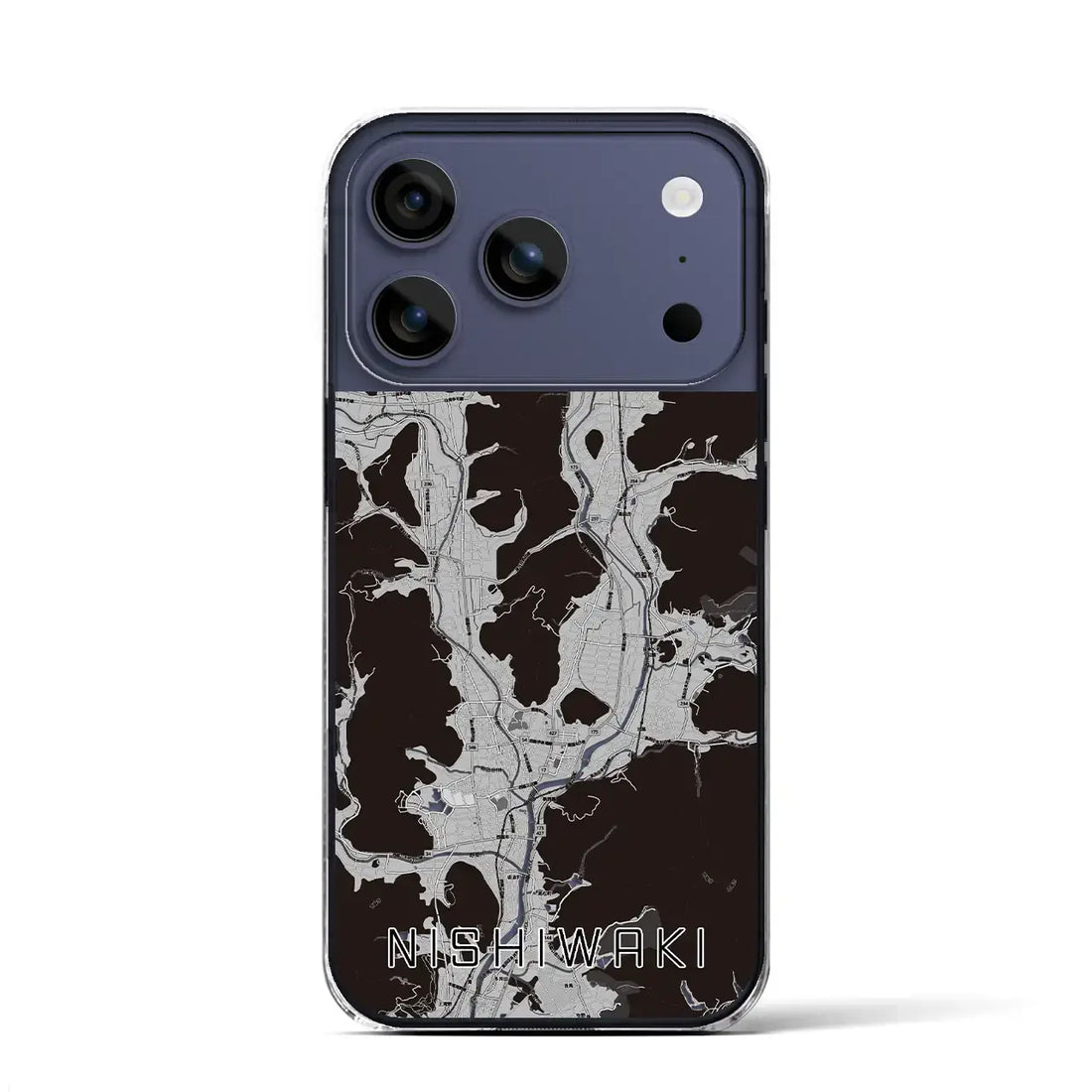 【西脇(兵庫県)】地図柄iPhoneケース(クリアタイプ)