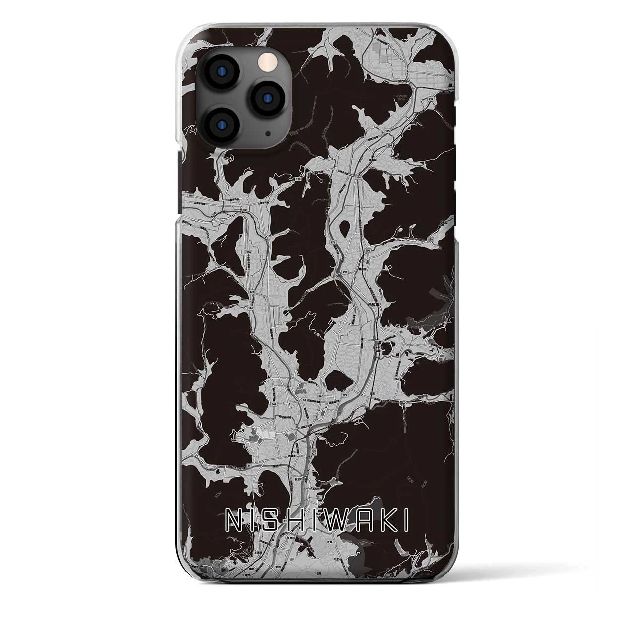 【西脇(兵庫県)】地図柄iPhoneケース(クリアタイプ)