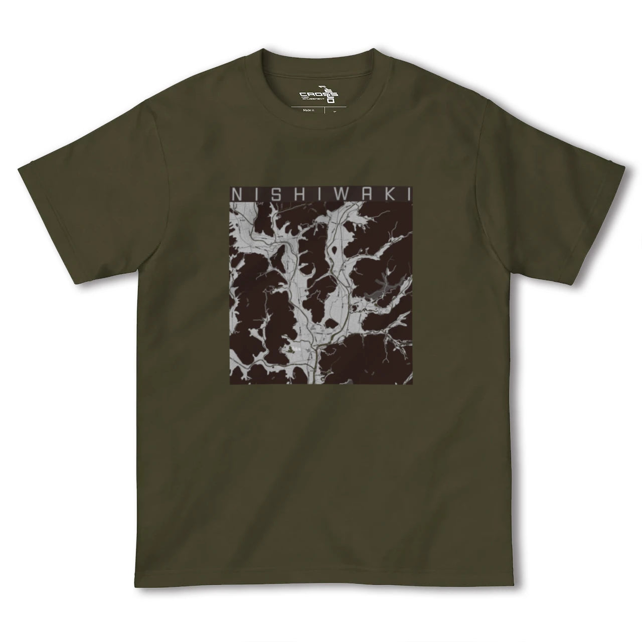 【西脇(兵庫県)】地図柄ヘビーウェイトTシャツ