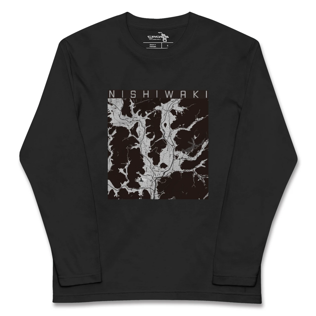 【西脇(兵庫県)】地図柄ロングスリーブTシャツ