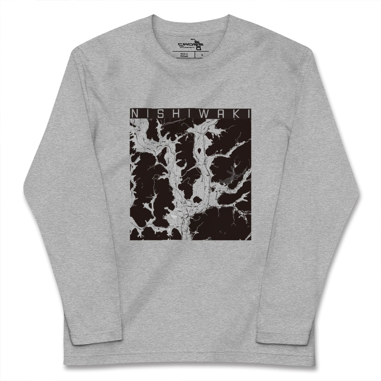 【西脇(兵庫県)】地図柄ロングスリーブTシャツ