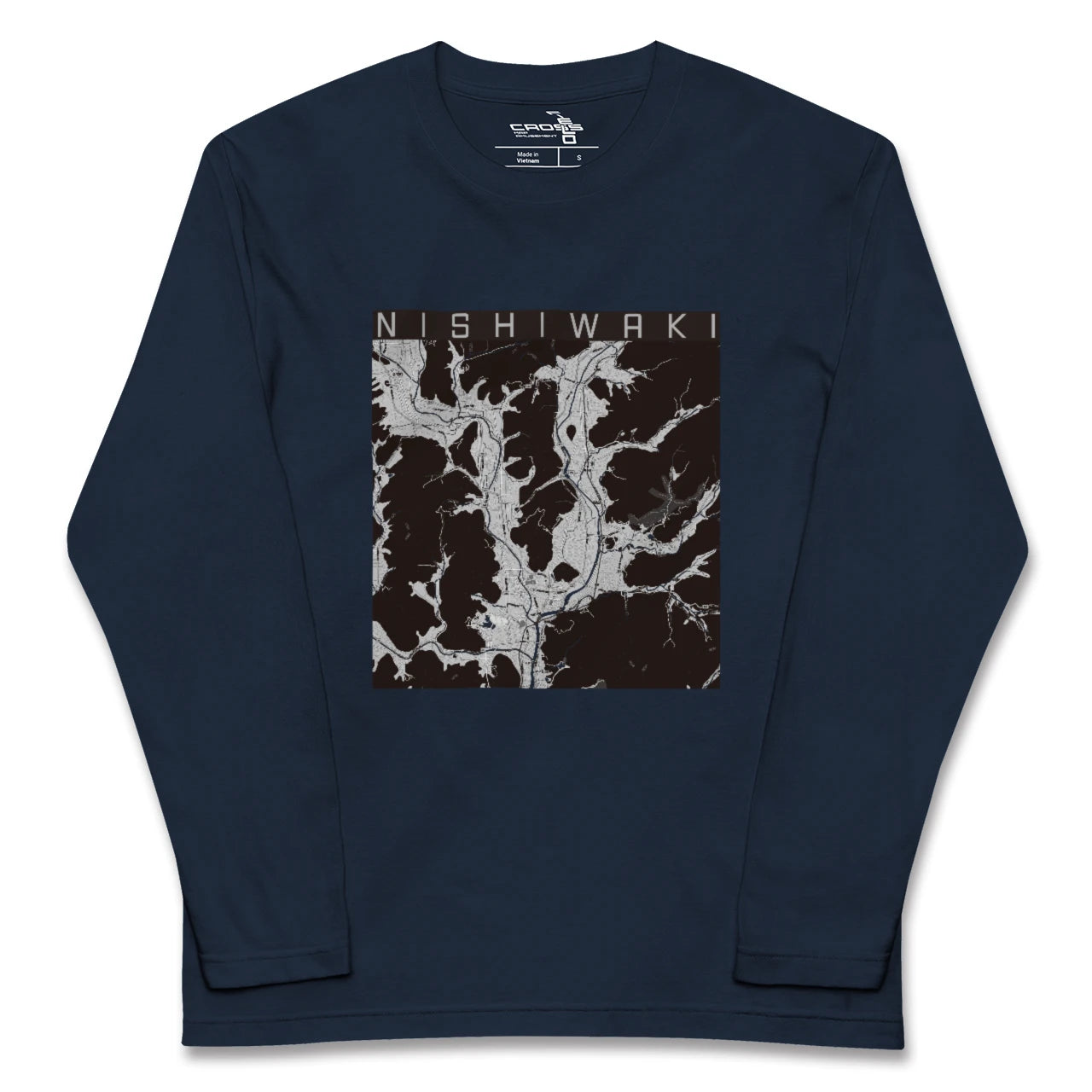 【西脇(兵庫県)】地図柄ロングスリーブTシャツ