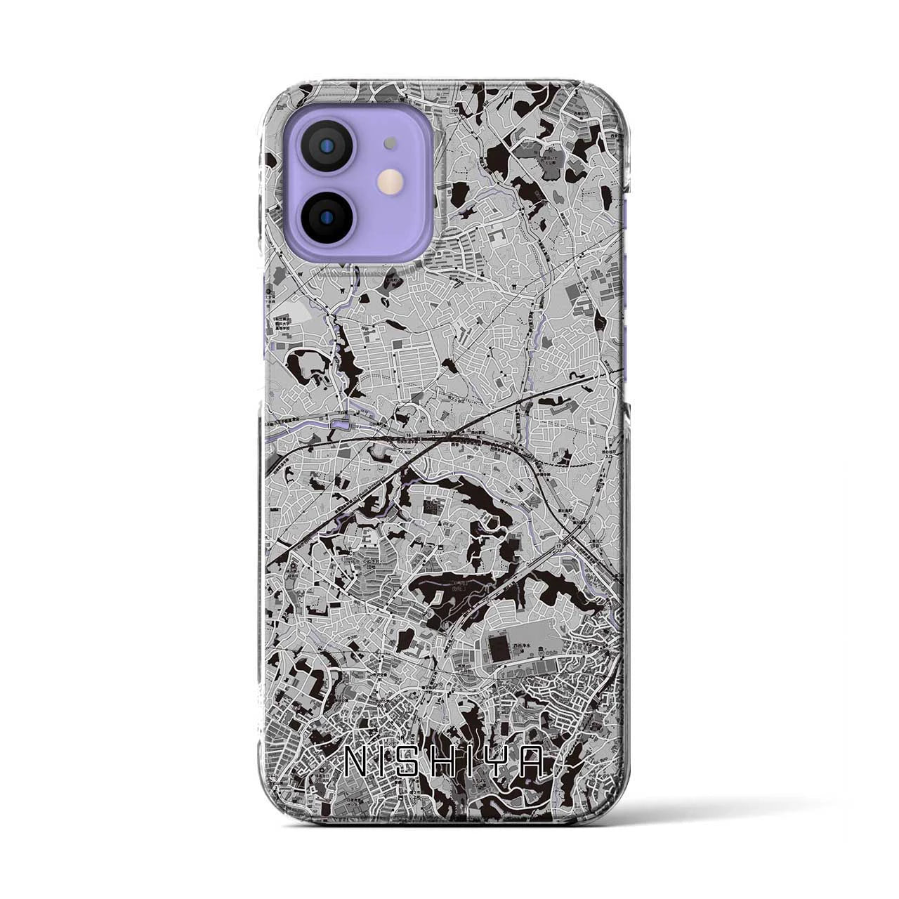 【西谷(神奈川県)】地図柄iPhoneケース(クリアタイプ)