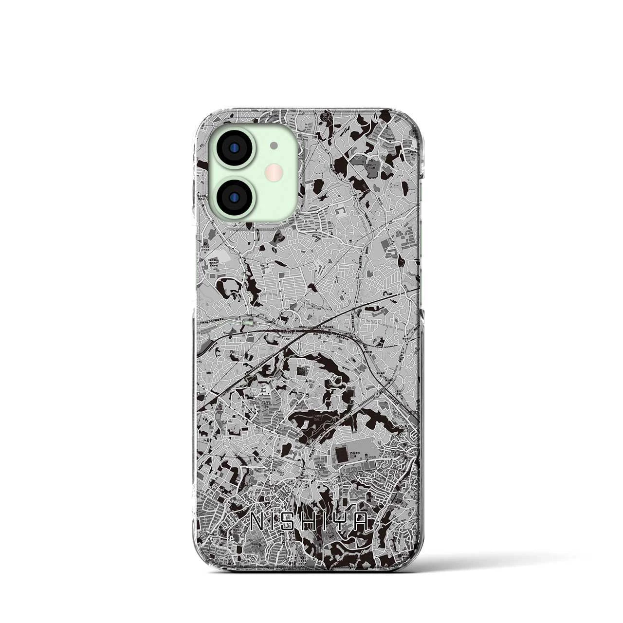 【西谷(神奈川県)】地図柄iPhoneケース(クリアタイプ)