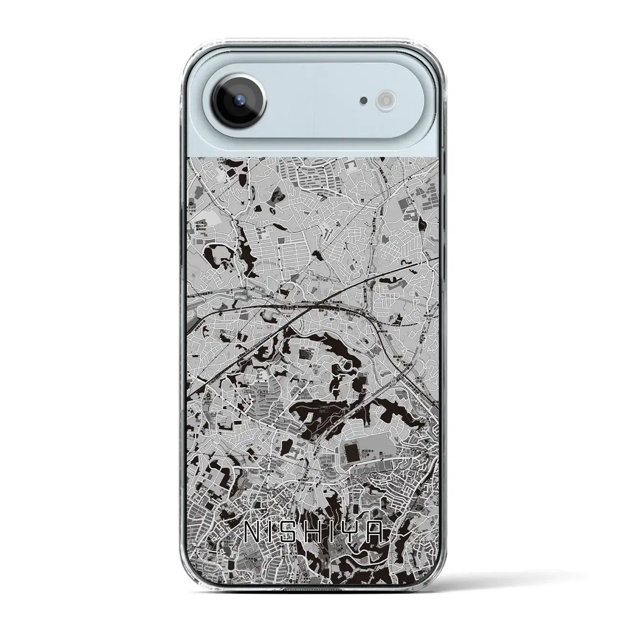 【西谷(神奈川県)】地図柄iPhoneケース(クリアタイプ)