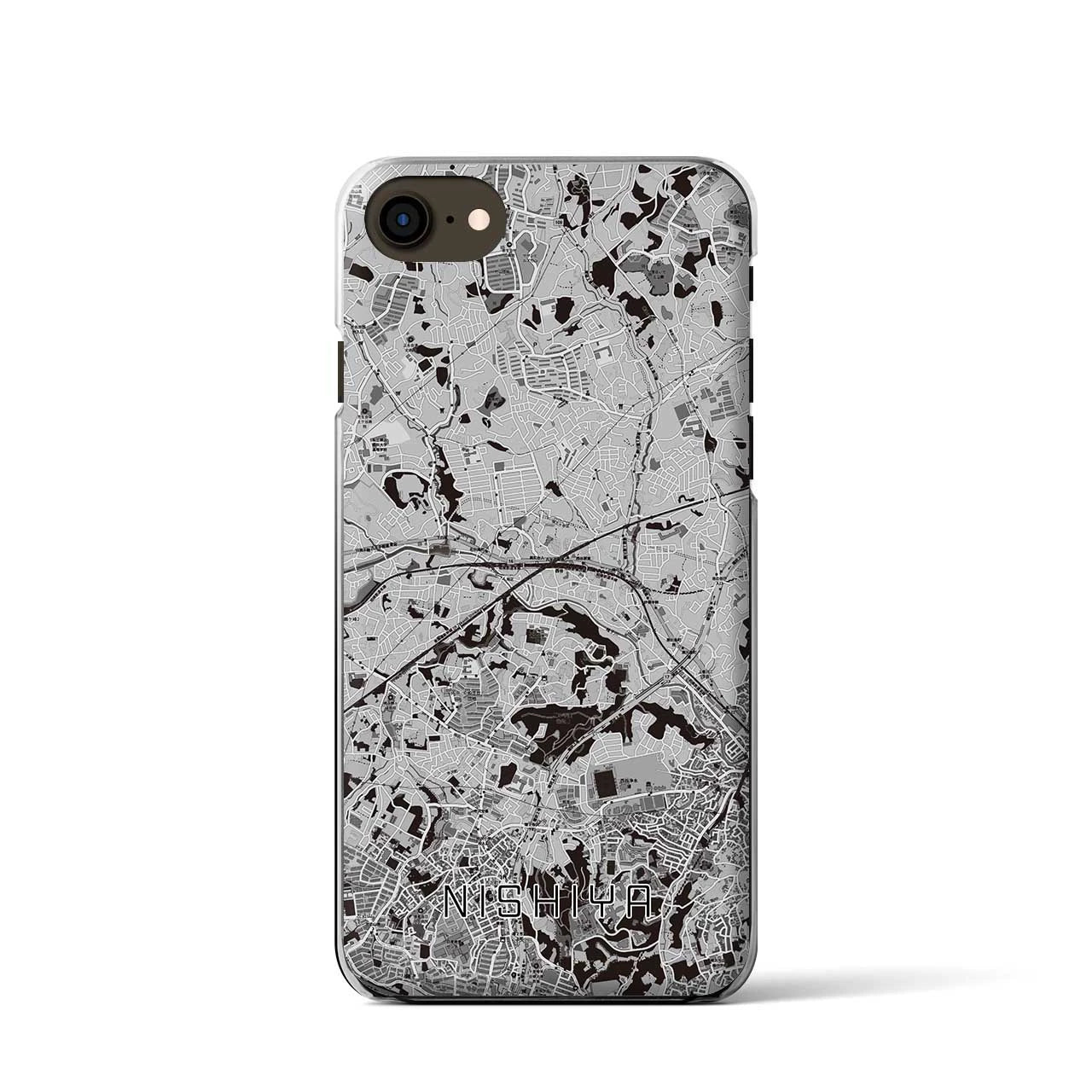 【西谷(神奈川県)】地図柄iPhoneケース(クリアタイプ)