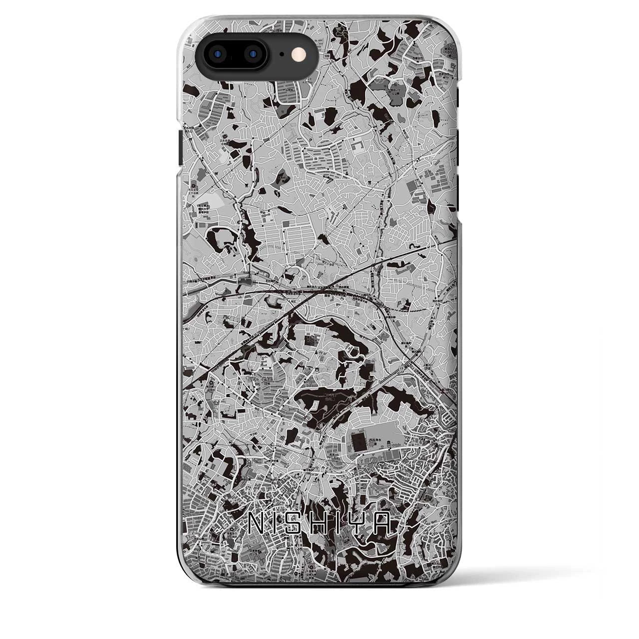 【西谷(神奈川県)】地図柄iPhoneケース(クリアタイプ)