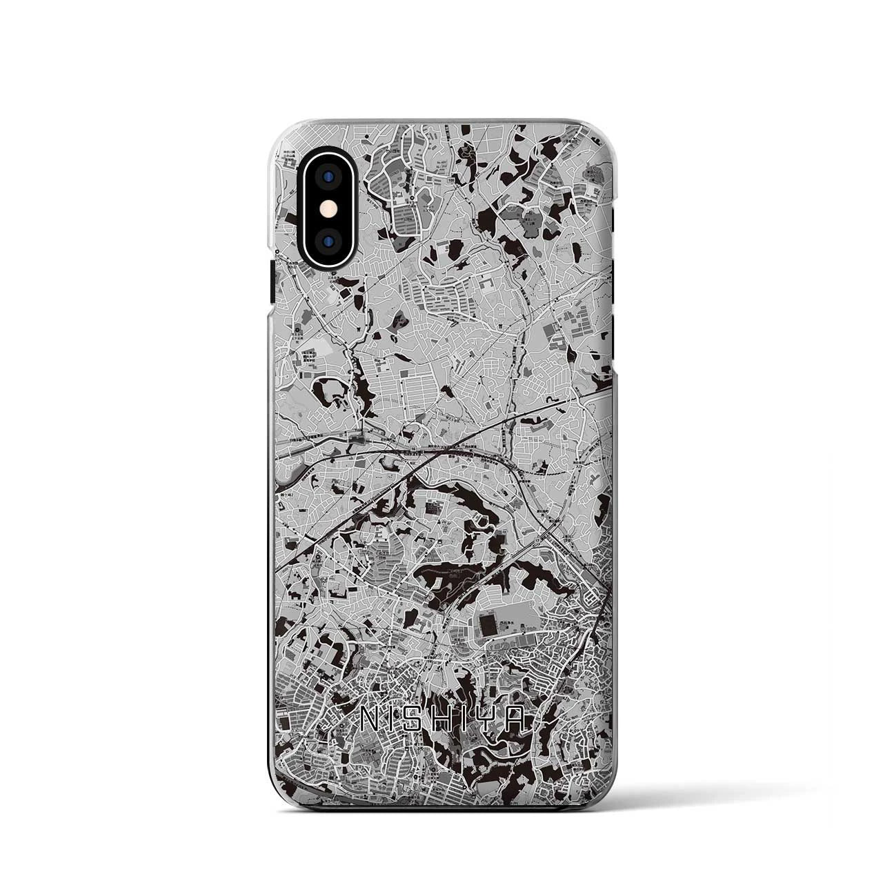 【西谷(神奈川県)】地図柄iPhoneケース(クリアタイプ)