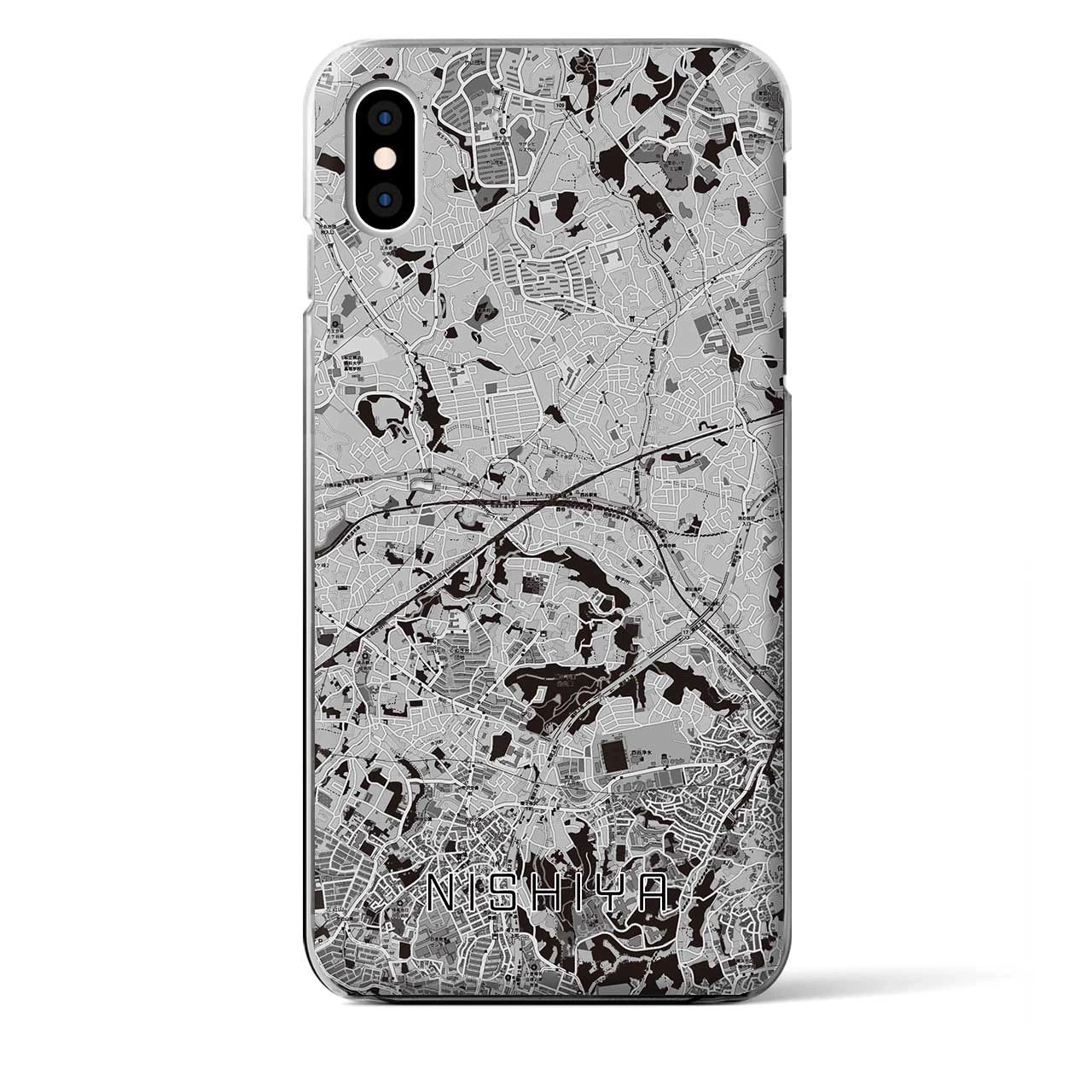 【西谷(神奈川県)】地図柄iPhoneケース(クリアタイプ)