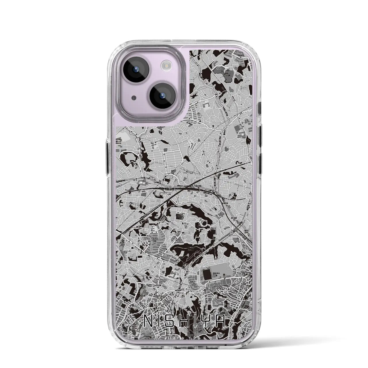 【西谷(神奈川県)】地図柄iPhoneケース(MagSafeタイプ)