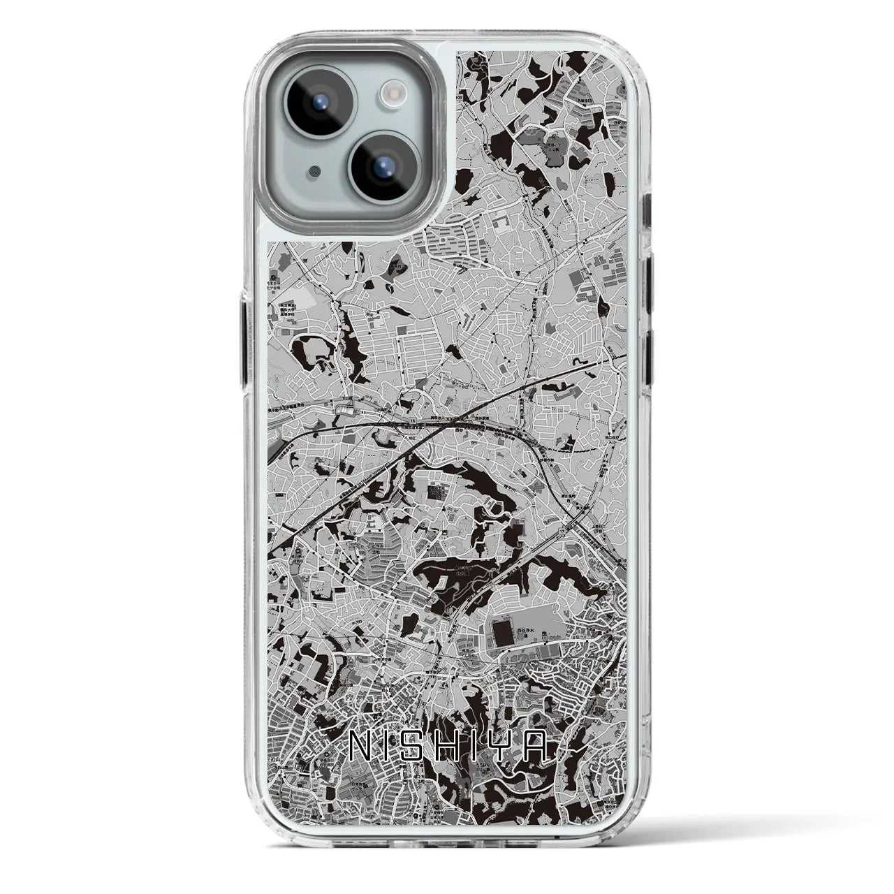 【西谷(神奈川県)】地図柄iPhoneケース(MagSafeタイプ)