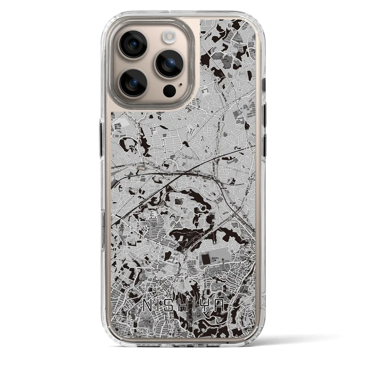 【西谷(神奈川県)】地図柄iPhoneケース(MagSafeタイプ)