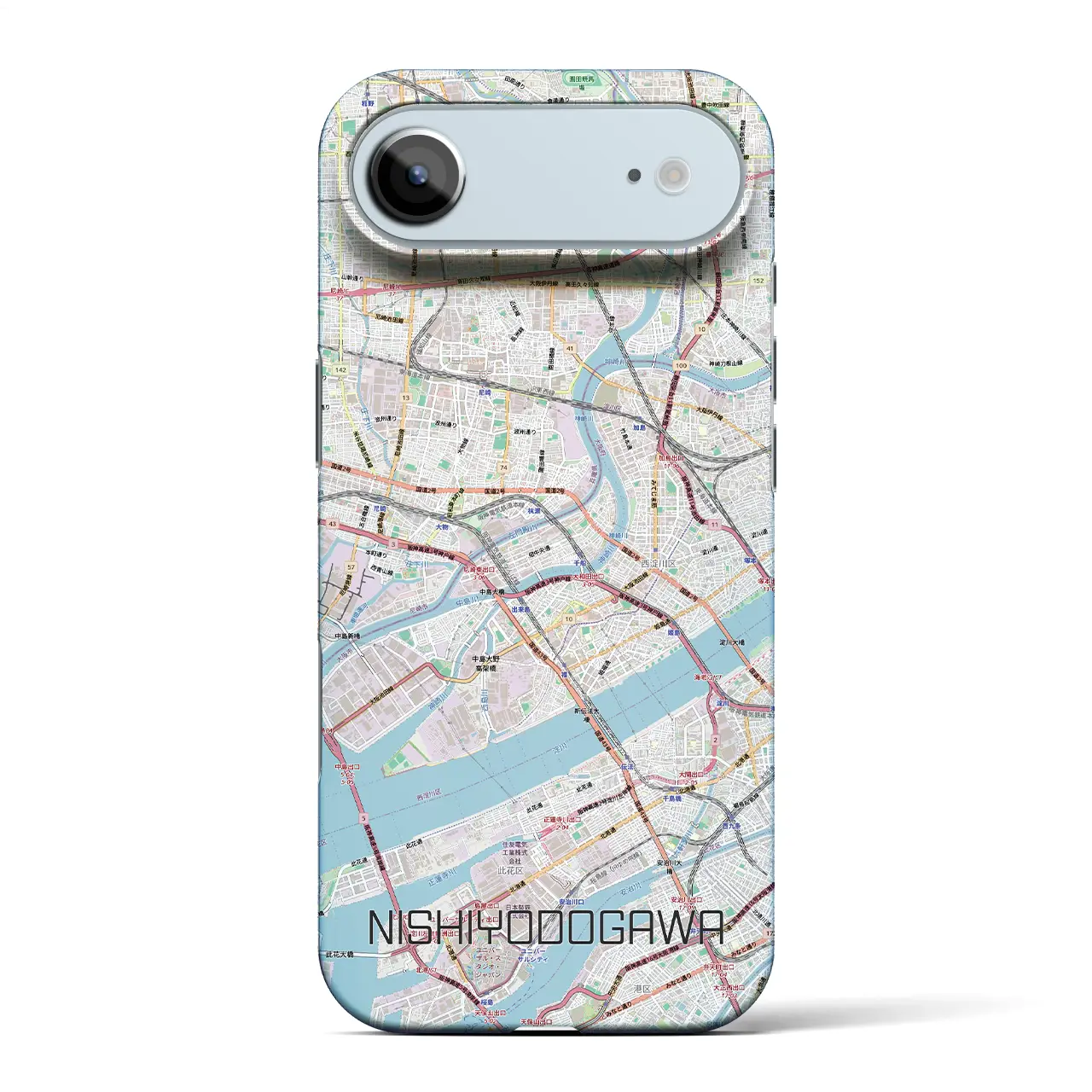 【西淀川(大阪府)】地図柄iPhoneケース(バックカバータイプ)ナチュラル・iPhone 17 Pro Max 用