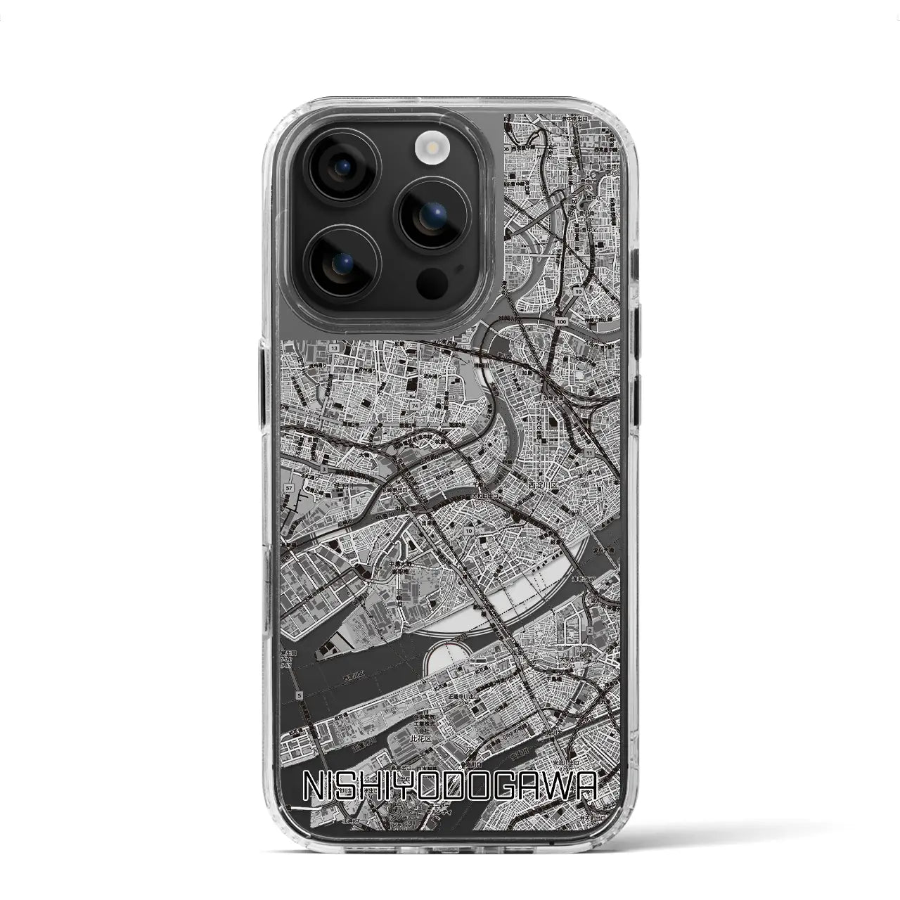 【西淀川(大阪府)】地図柄iPhoneケース(MagSafeタイプ)