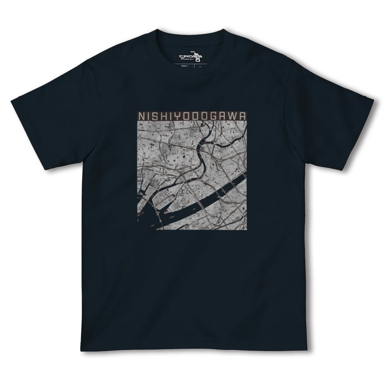 【西淀川(大阪府)】地図柄ヘビーウェイトTシャツ