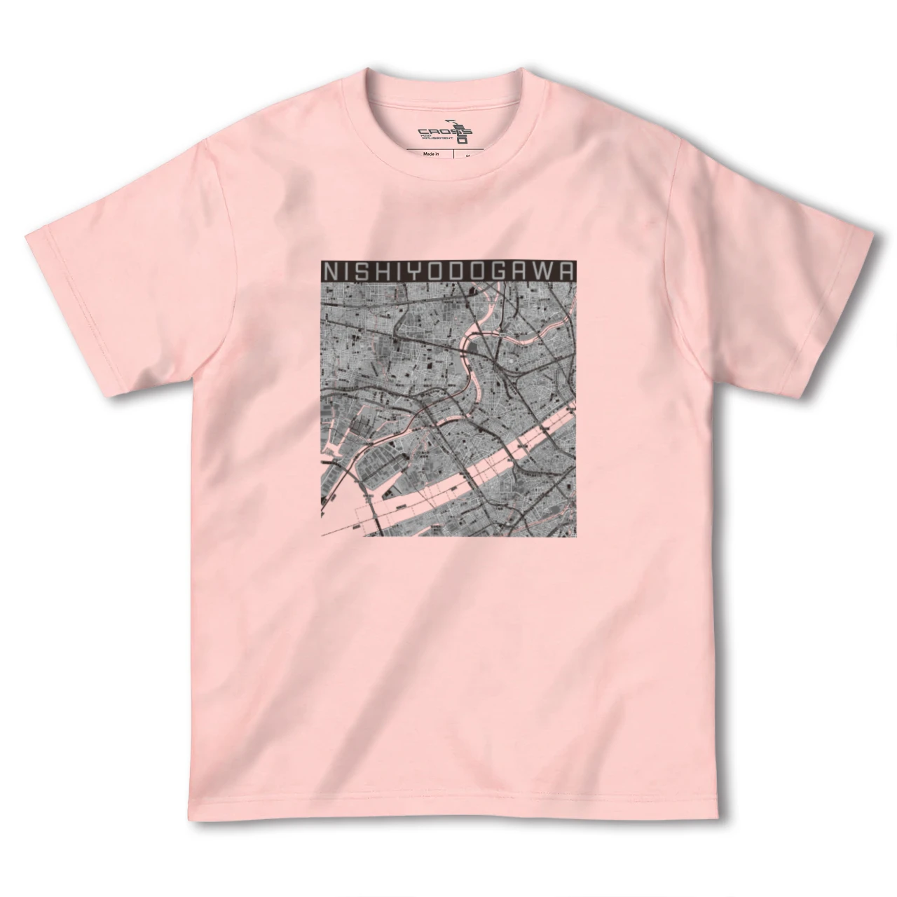 【西淀川(大阪府)】地図柄ヘビーウェイトTシャツ