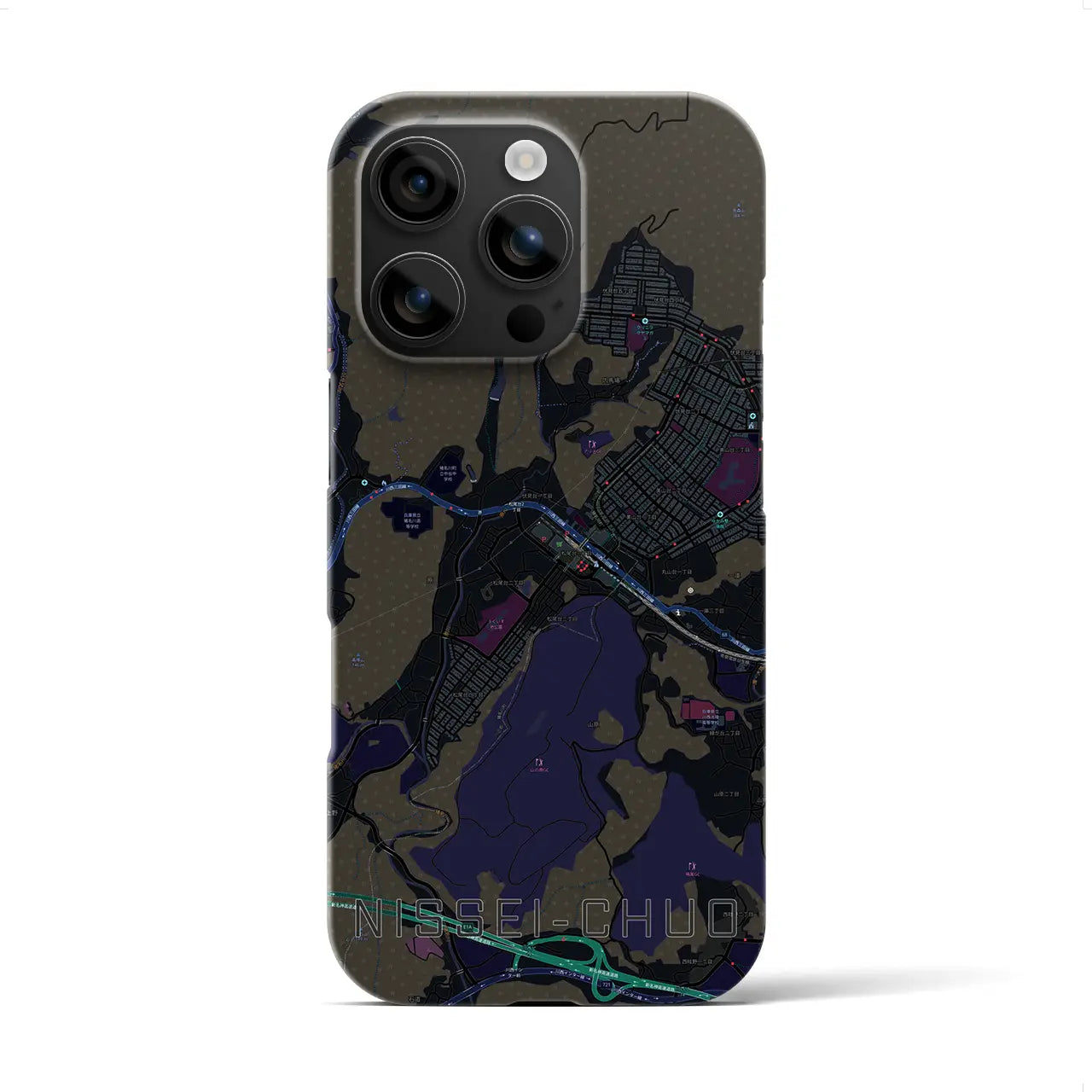 【日生中央(兵庫県)】地図柄iPhoneケース(バックカバータイプ)