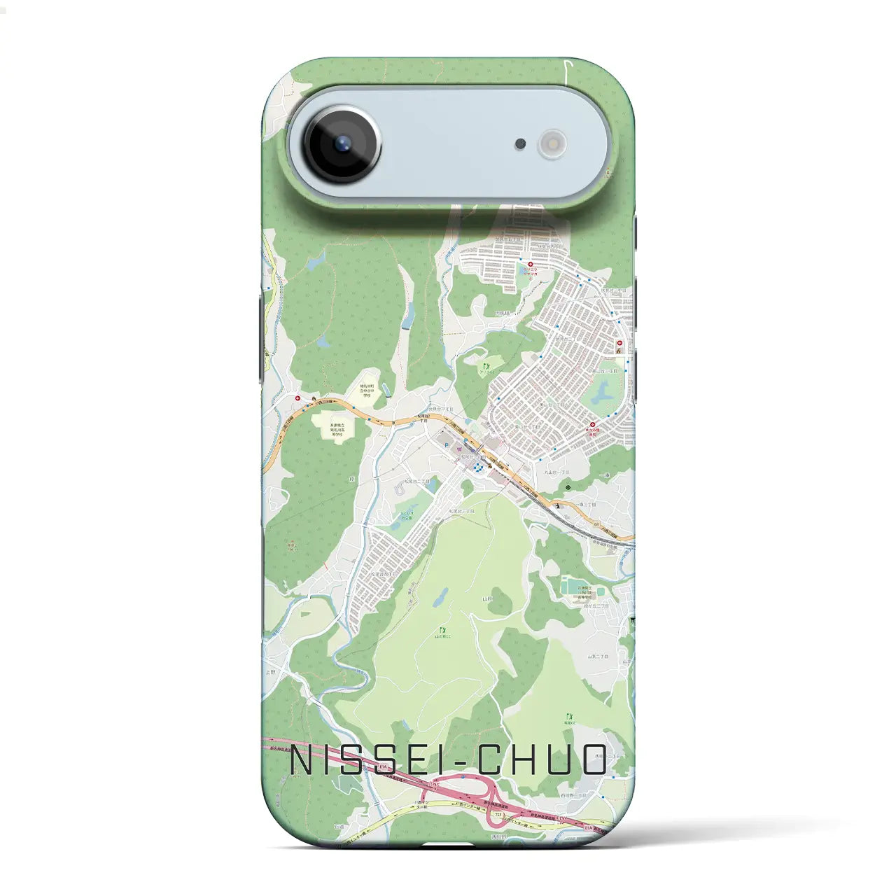 【日生中央(兵庫県)】地図柄iPhoneケース(バックカバータイプ)