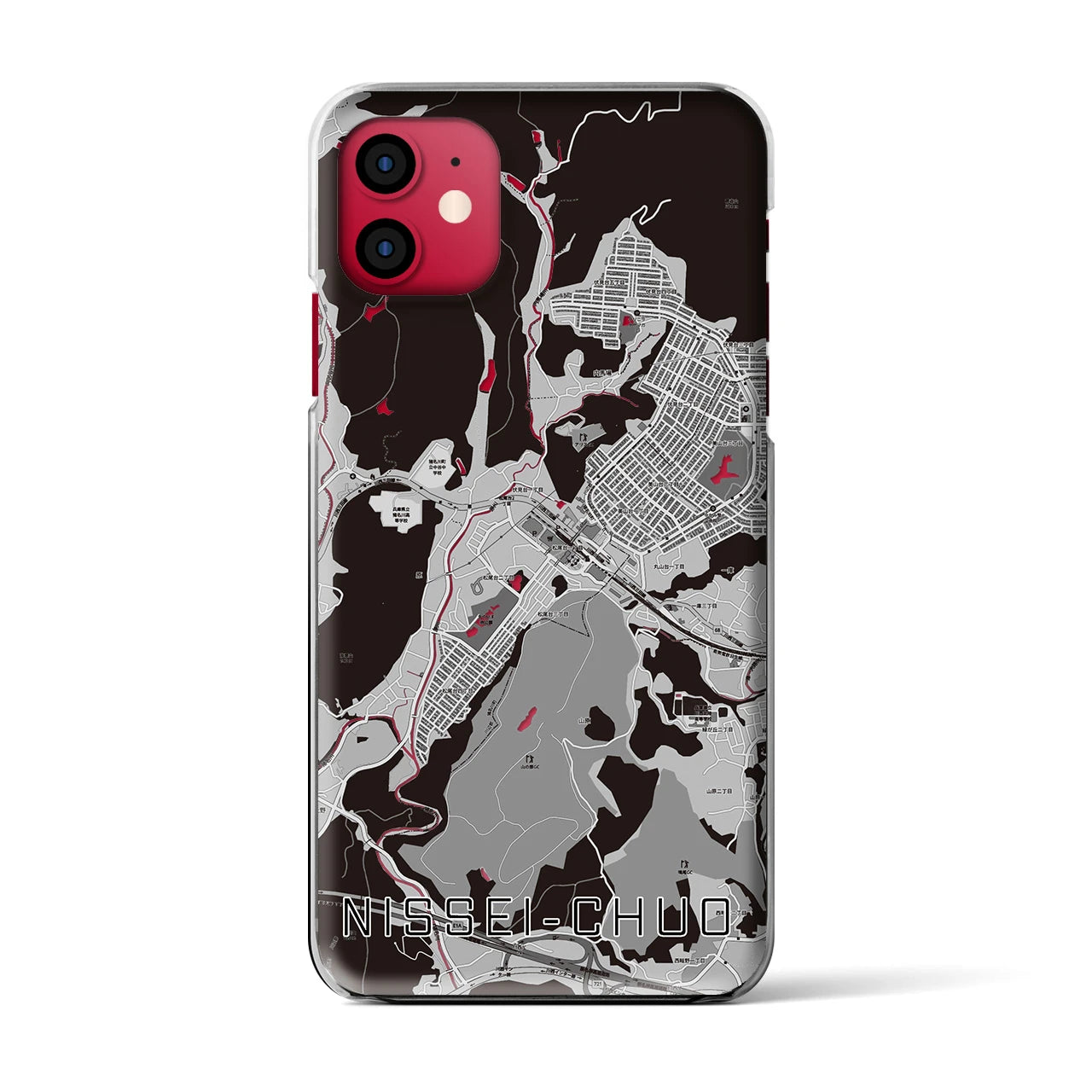 【日生中央(兵庫県)】地図柄iPhoneケース(クリアタイプ)