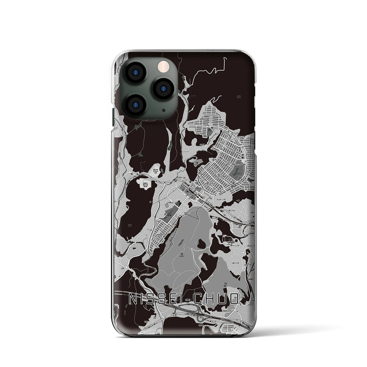 【日生中央(兵庫県)】地図柄iPhoneケース(クリアタイプ)