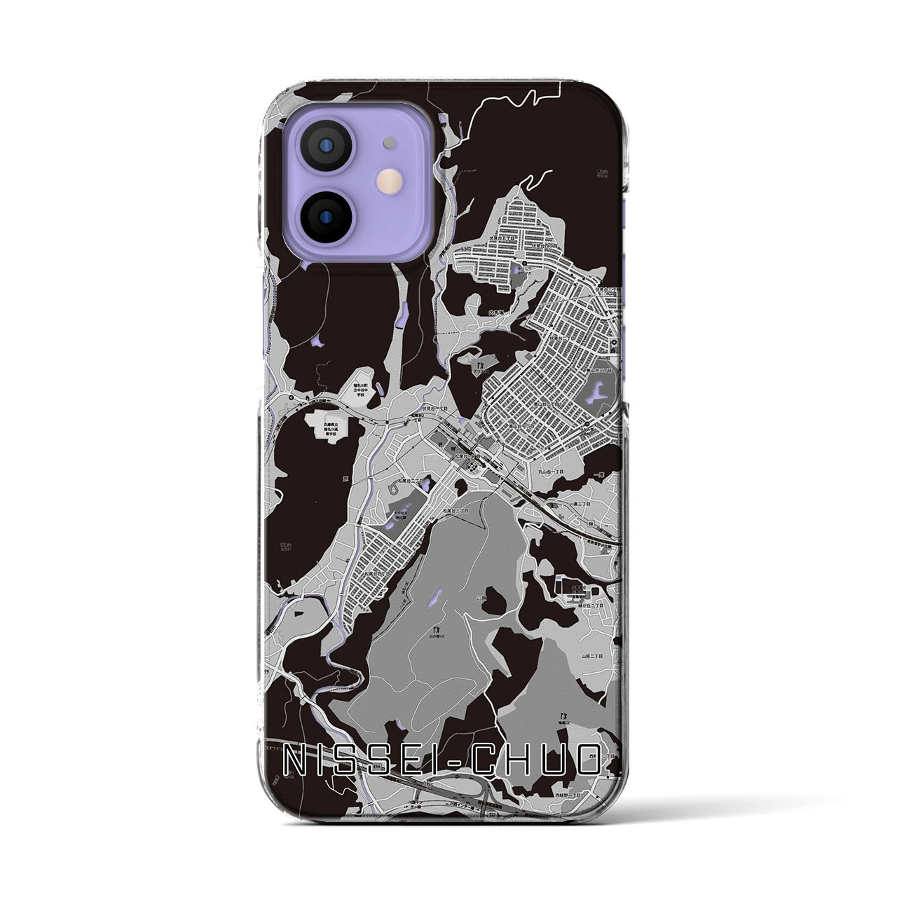 【日生中央(兵庫県)】地図柄iPhoneケース(クリアタイプ)