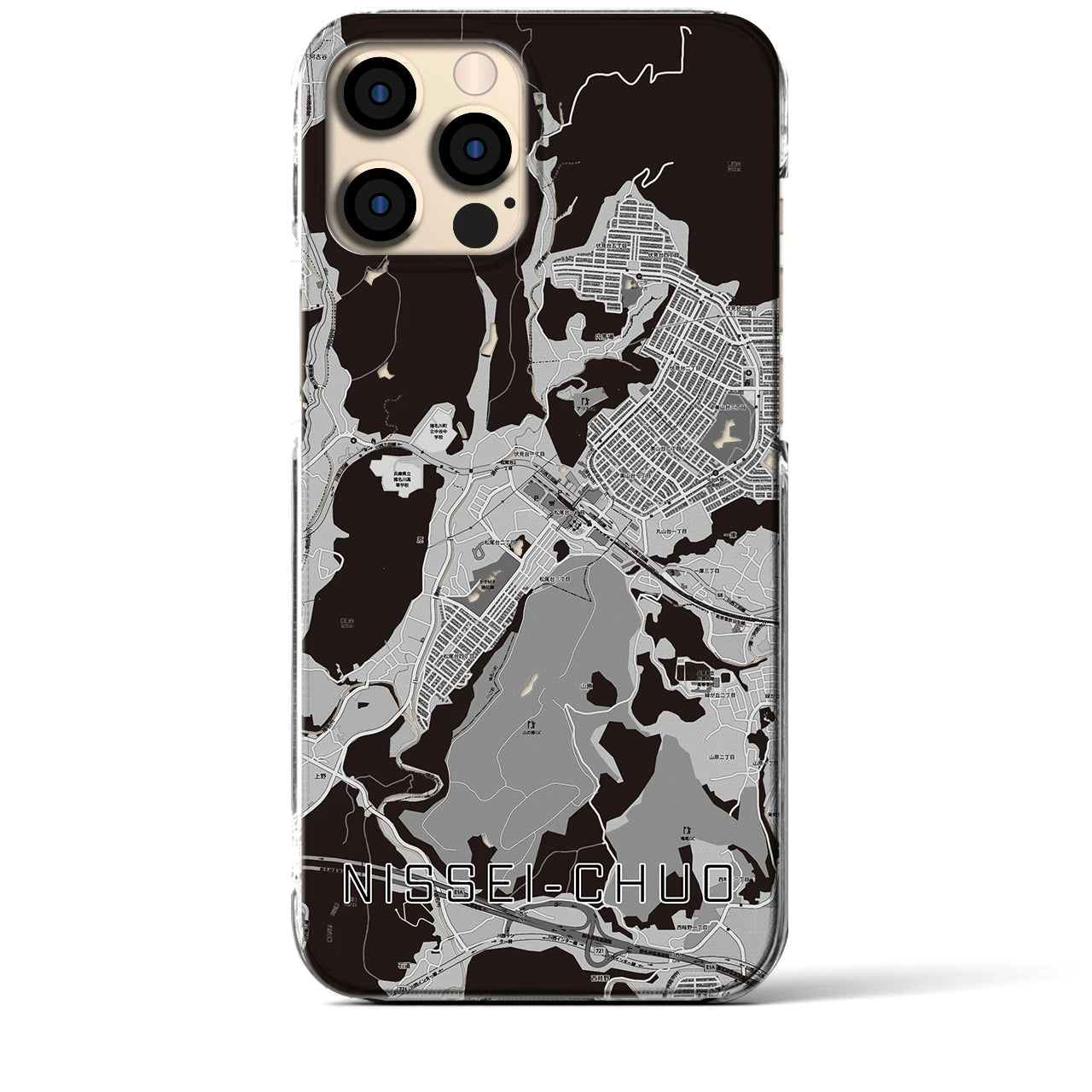 【日生中央(兵庫県)】地図柄iPhoneケース(クリアタイプ)