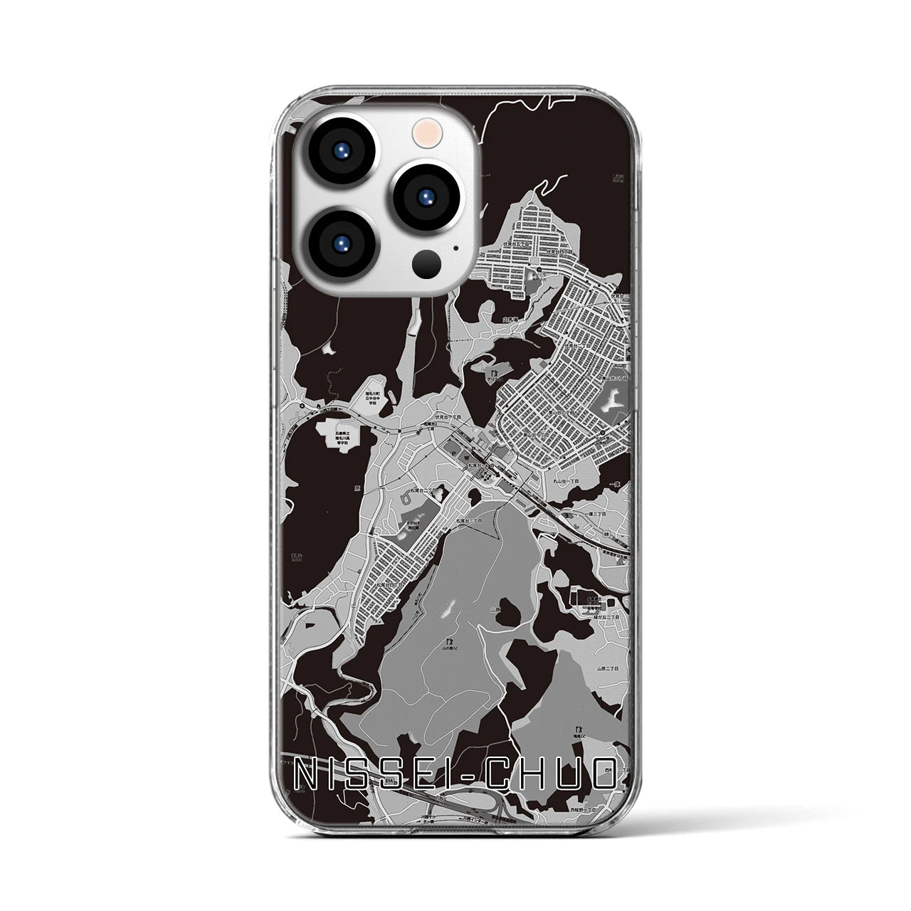 【日生中央(兵庫県)】地図柄iPhoneケース(クリアタイプ)