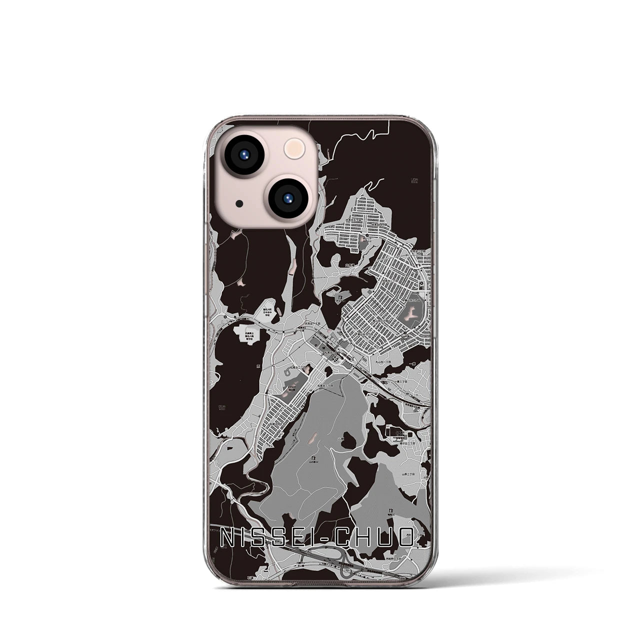 【日生中央(兵庫県)】地図柄iPhoneケース(クリアタイプ)