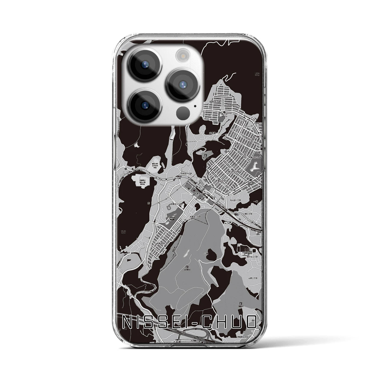 【日生中央(兵庫県)】地図柄iPhoneケース(クリアタイプ)