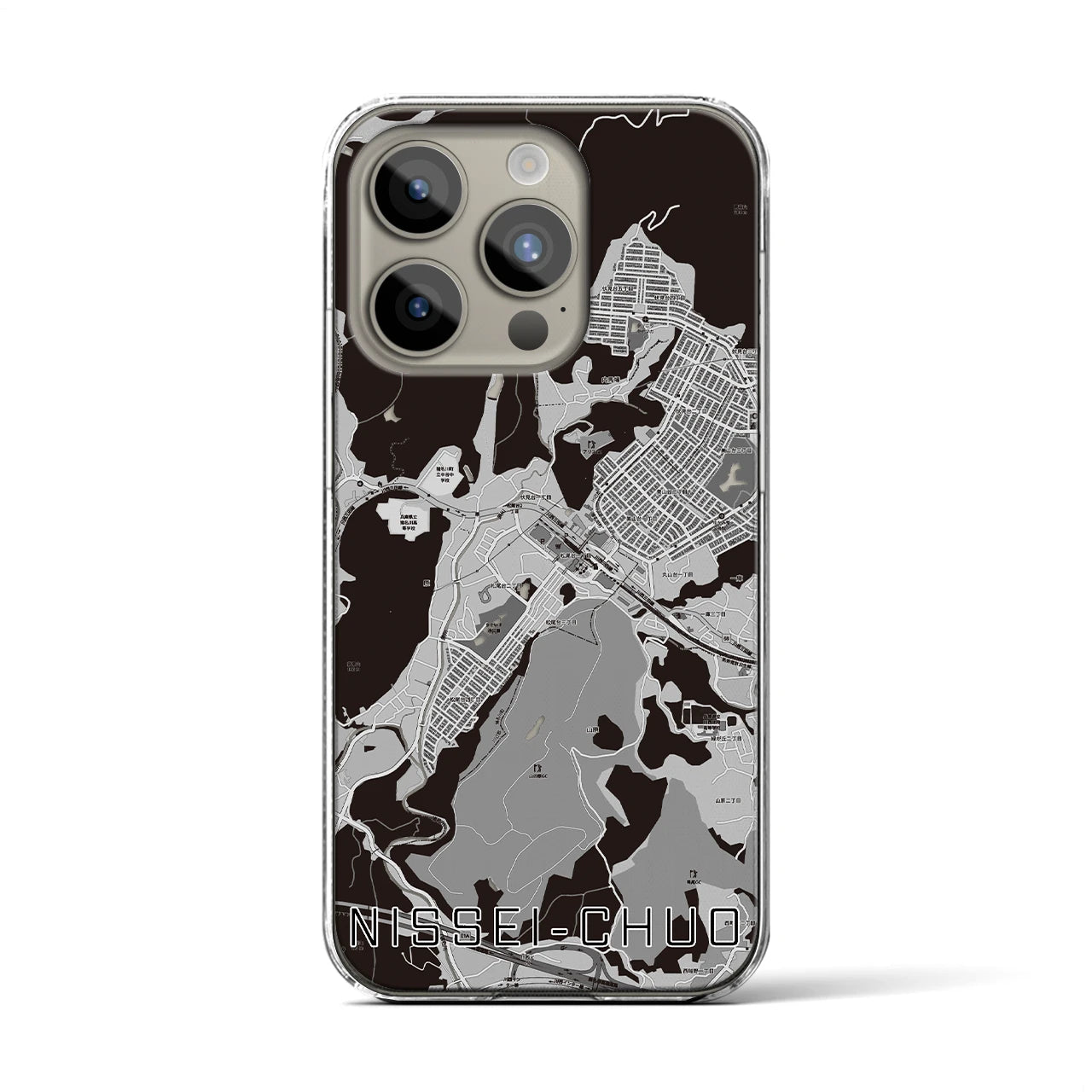 【日生中央(兵庫県)】地図柄iPhoneケース(クリアタイプ)