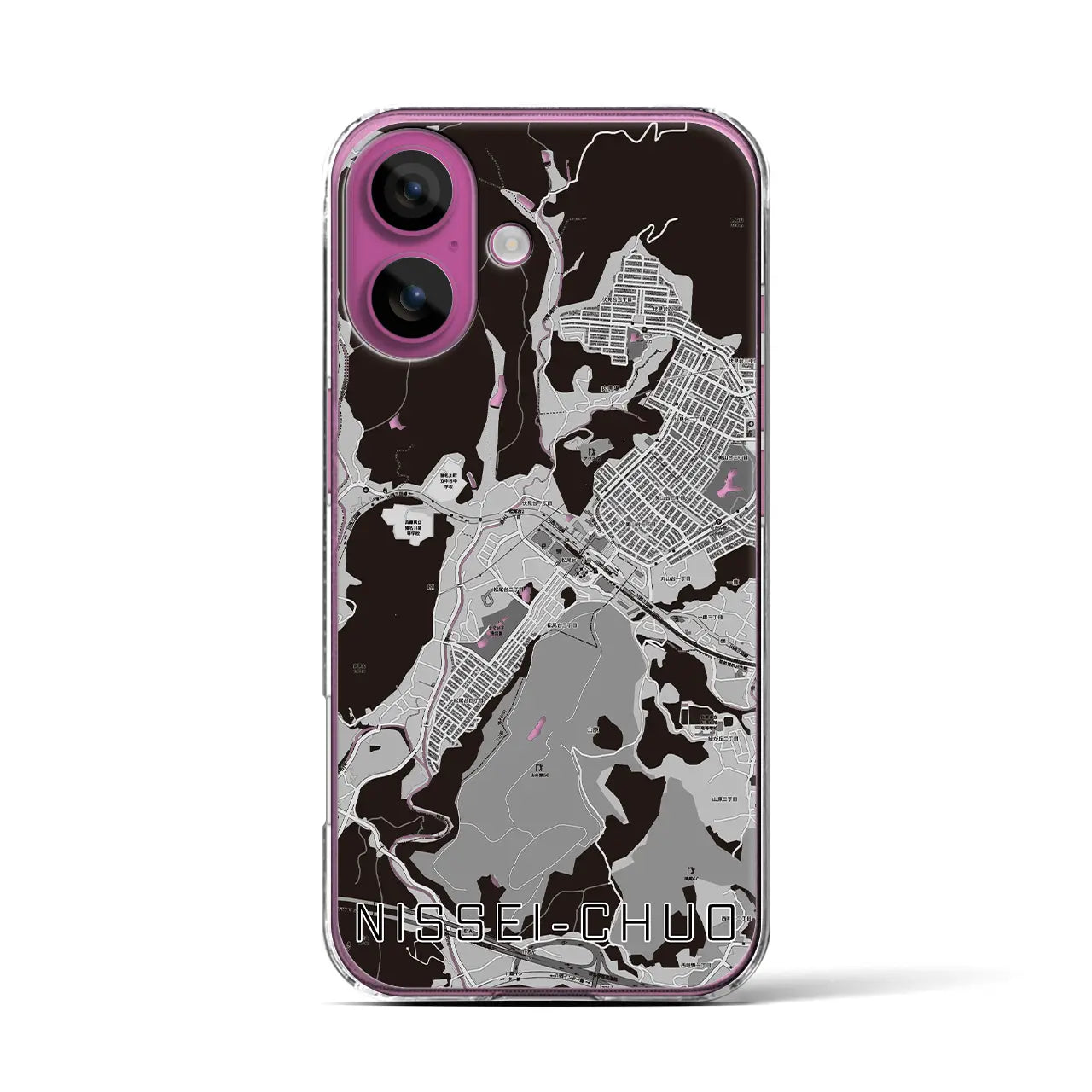 【日生中央(兵庫県)】地図柄iPhoneケース(クリアタイプ)