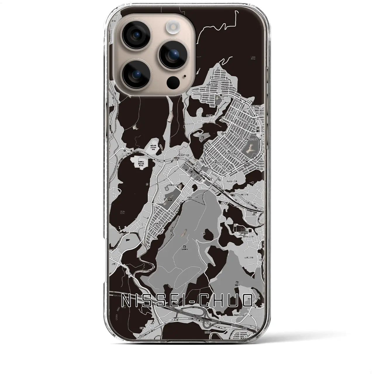 【日生中央(兵庫県)】地図柄iPhoneケース(クリアタイプ)