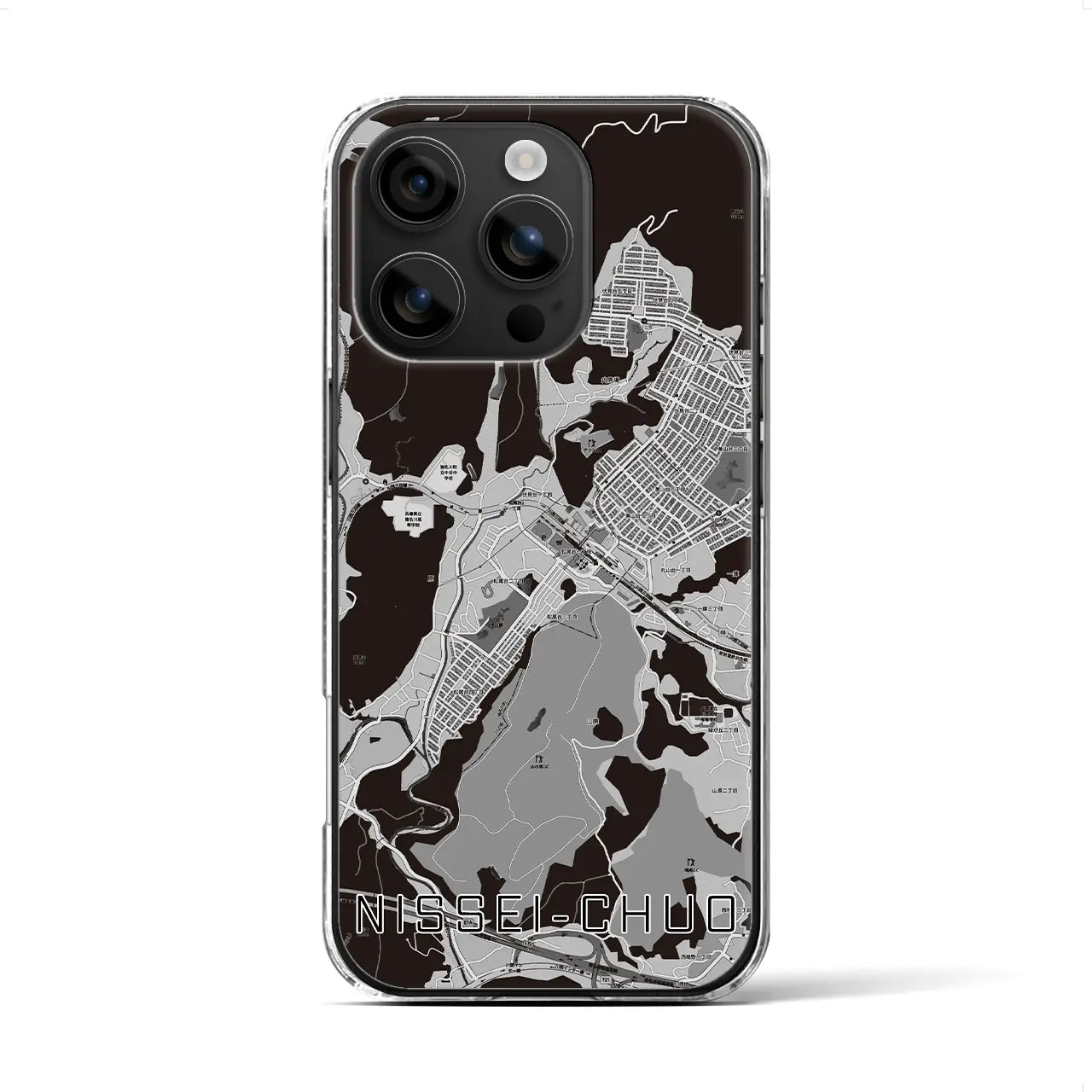 【日生中央(兵庫県)】地図柄iPhoneケース(クリアタイプ)