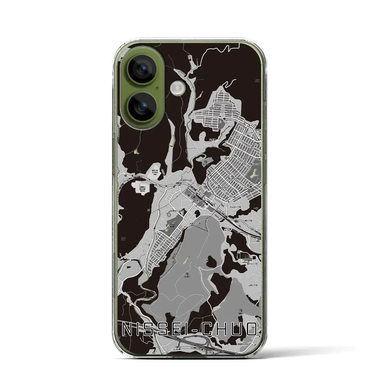 【日生中央(兵庫県)】地図柄iPhoneケース(クリアタイプ)